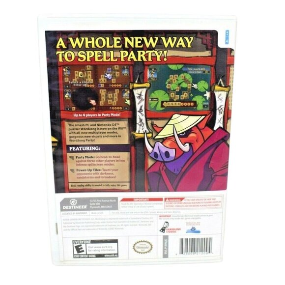 WordJong Party Nintendo Wii, 2008 Complete Word Tile Game - Picture 3 of 4